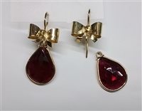Boucles d'oreilles Soprana Gioielleria Femme in Or Granato OG FIOCCO GRANATO ROSE CUT - OG FIOCCO GRANATO ROSE CUT